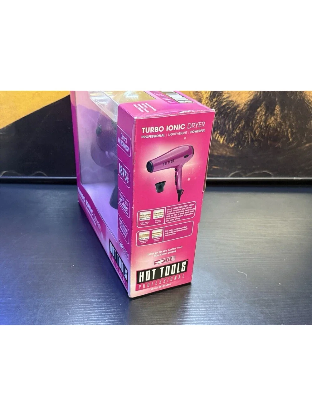 Hot Tools Professional Turbo Ionic Hair Dryer Pink 1875W BB1013DPK New
